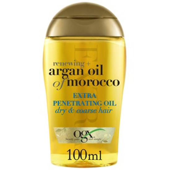 صورة OGX, HAIR OIL, RENEWING+ ARGAN OIL OF MOROCCO, EXTRA PENETRATING OIL, DRY & COARSE HAIR TYPES, 100ML