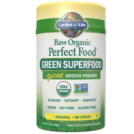 صورة RAW ORGANIC PERFECT FOOD GREEN SUPERFOOD POWDER ORIGINAL - NO STEVIA - 7.3 OZ(207 G)