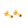 صورة Studex® Select™ 24ct Gold Plated Crystals Tiffany February Amethyst Regular: PR-R102Y-STX