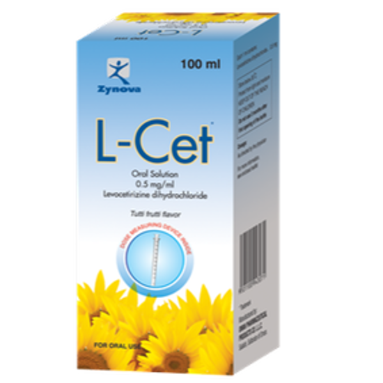 Picture of L-CET 0.5 MG/ML /ORAL SOLUTION/100ML AMBER GLASS BOTTLE