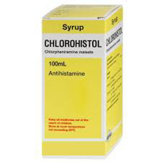 Picture of CHLOROHISTOL - 2 MG/5ML /  SYRUP  / 100ML GLASS BOTTLE