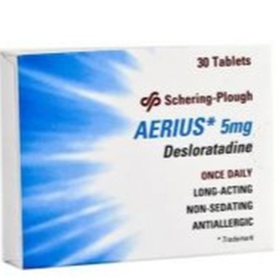 Picture of AERIUS -  5 MG / TABLETS  / 30'S (15'S BLISTER X 2)