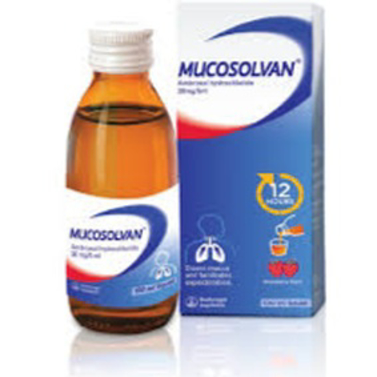 Picture of MUCOSOLVAN - 30 MG/5ML  SYRUP (SUGAR FREE)  250ML BOTTLE