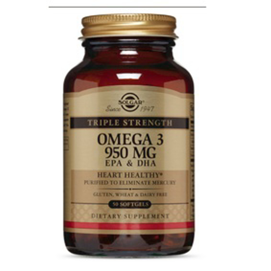 Picture of SOLGAR TRIPLE STRENGTH OMEGA-3, 950MG