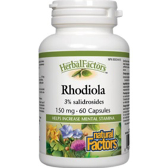 Picture of NATURAL FACTORS RHODIOLA 150 MG 60 CAPSULES