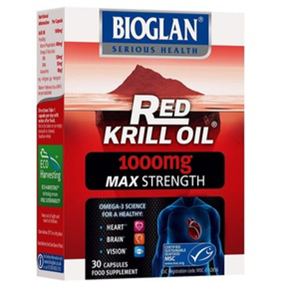 Picture of BIOGLAN RED KRILL OIL 1000MG 30 CAPSULES