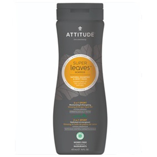 Picture of ATTITUDE SUPERLEAVES SHAMPOO & BW 2IN1 SPORTS  473ML:11006