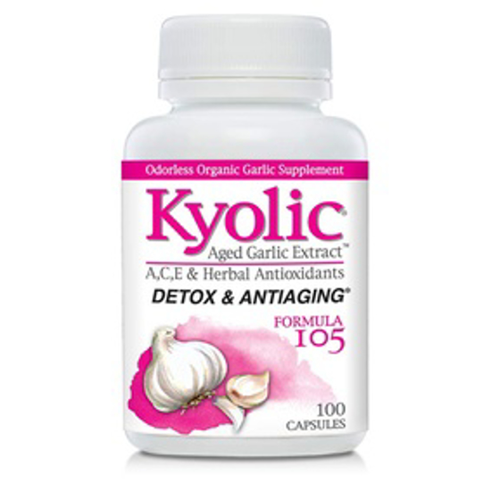 Picture of KYOLIC FORMULA 105 AGED GARLIC EXTRACT DETOX AND ANTI-AGING (100-CAPSULES)