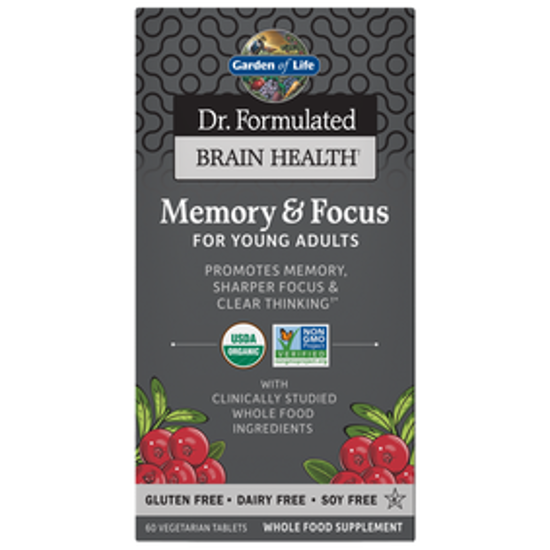 Picture of DR. FORMULATED MEMORY & FOCUS FOR YOUNG ADULTS 60 TABLETS