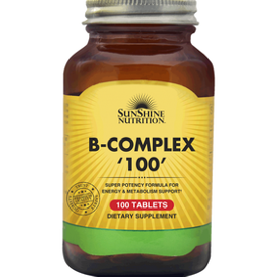 Picture of SUNSHINE NUTRITION B-COMPLEX  100 TABLETS