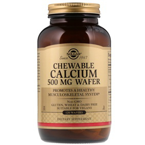 Picture of SOLGAR CHEWABLE CALCIUM 500 MG 120 WAFERS