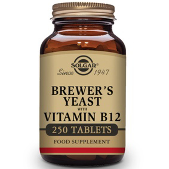 Picture of SOLGAR BREWER'S YEAST WITH VITAMIN B12 TABLETS - PACK OF 250