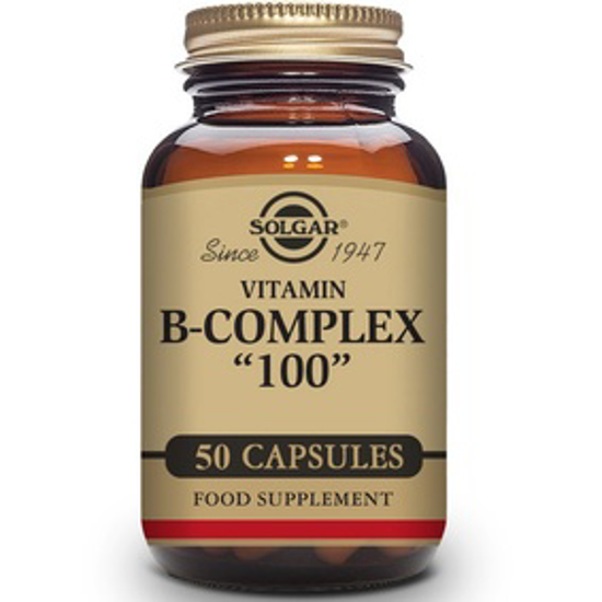 صورة SOLGAR B-COMPLEX "100" VEGETABLE CAPSULES 50'S