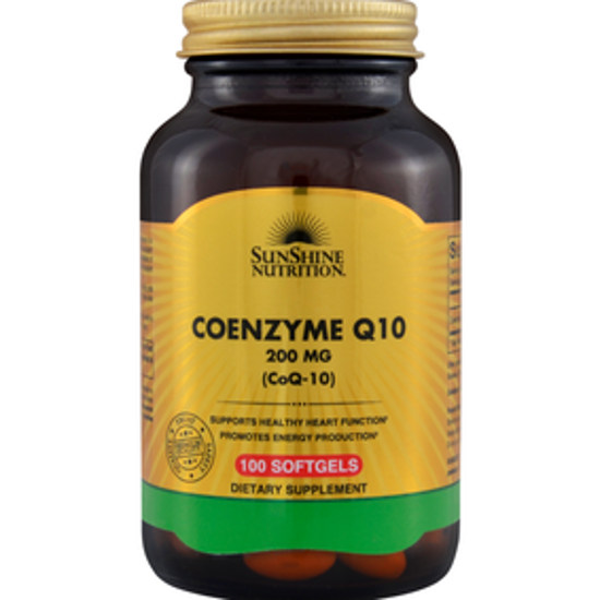 Picture of SUNSHINE NUTRITION COENZYME Q10 200 MG 100 SOFTGELS 