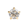 Picture of Studex® 12 Pairs (Dozen pack) 24ct Gold Plated Cubic Zirconia Tiffany Mini: DZ-M100Y