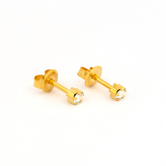 صورة Studex® Select™ 24ct Gold Plated Crystals Tiffany AB Crystal Regular: PR-R115Y-STX