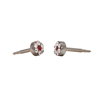 Picture of Studex® Select™ Stainless Steel Daisy Crystal Ruby Large: PR-LD6047W-STX