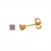 Picture of Studex® Sensitive™ 24ct Gold Plated Cubic Zirconia 3mm Pink: S744STX