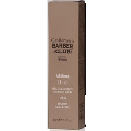 صورة صبغة اللحيه باللون الرماد البني من  BARBER CLUB BEARD COLOR 3/4 ash brown /60 ML