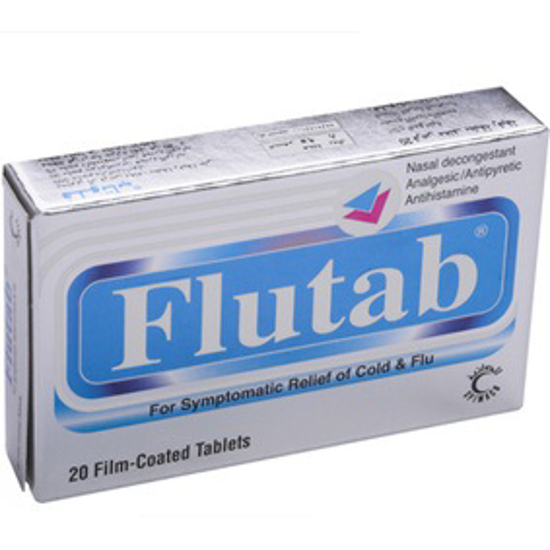 Picture of FLUTAB- 25 MG,500 MG,30 MG/TABLETS/  20'S (10'S BLISTER X 2)