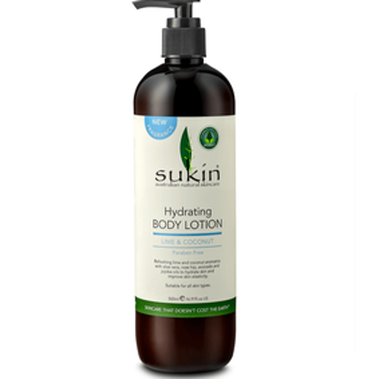 Picture of SUKIN HYDRATING BODY LOTION - LIME & COCONUT 500ML : 04339