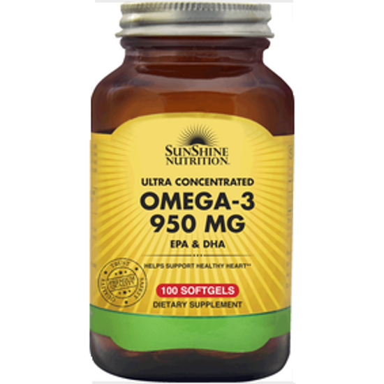 Picture of SUNSHINE NUTRITION ULTRA CONC OMEGA-3 950 MG EPA&DHA 100 SOFTGELS